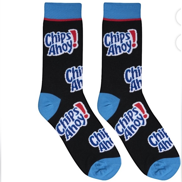 2/$16 mix and match) Chips ahoy chocolate chip cookie crew socks - Picture 2 of 5